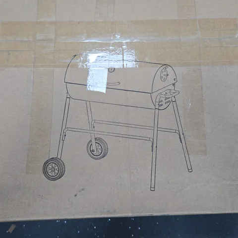 OIL DRUM BBQ WITH COVER