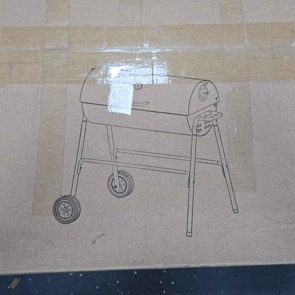 OIL DRUM BBQ WITH COVER