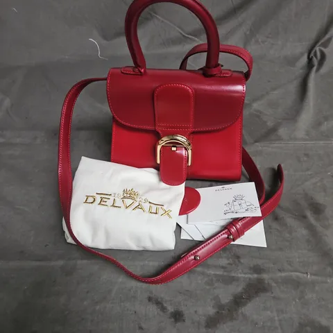 DELVAUX CROSSBODY HANDBAG IN DEEP RED ONE SIZE
