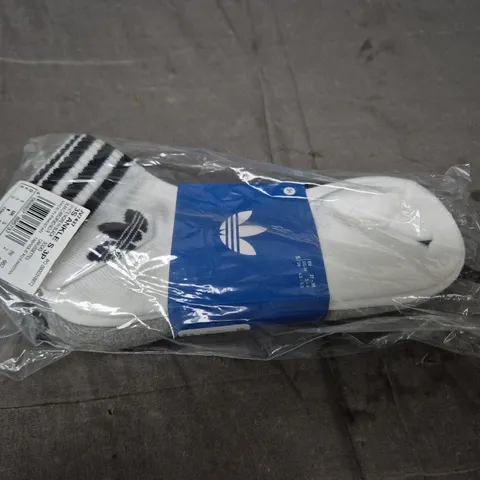 ADIDAS WHITE CREW SOCKS – X3