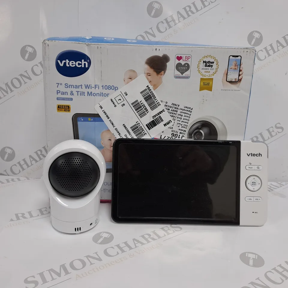 BOXED VTECH SMART WI-FI PAN AND TILT MONITOR 7-INCH 1080P RM7764HD