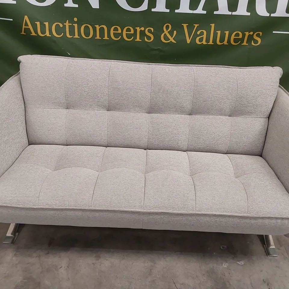 QUALITY DESIGNER ITALIAN MADE SEVILLE FABRIC UPHOLSTERED 3 SEATER SOFA