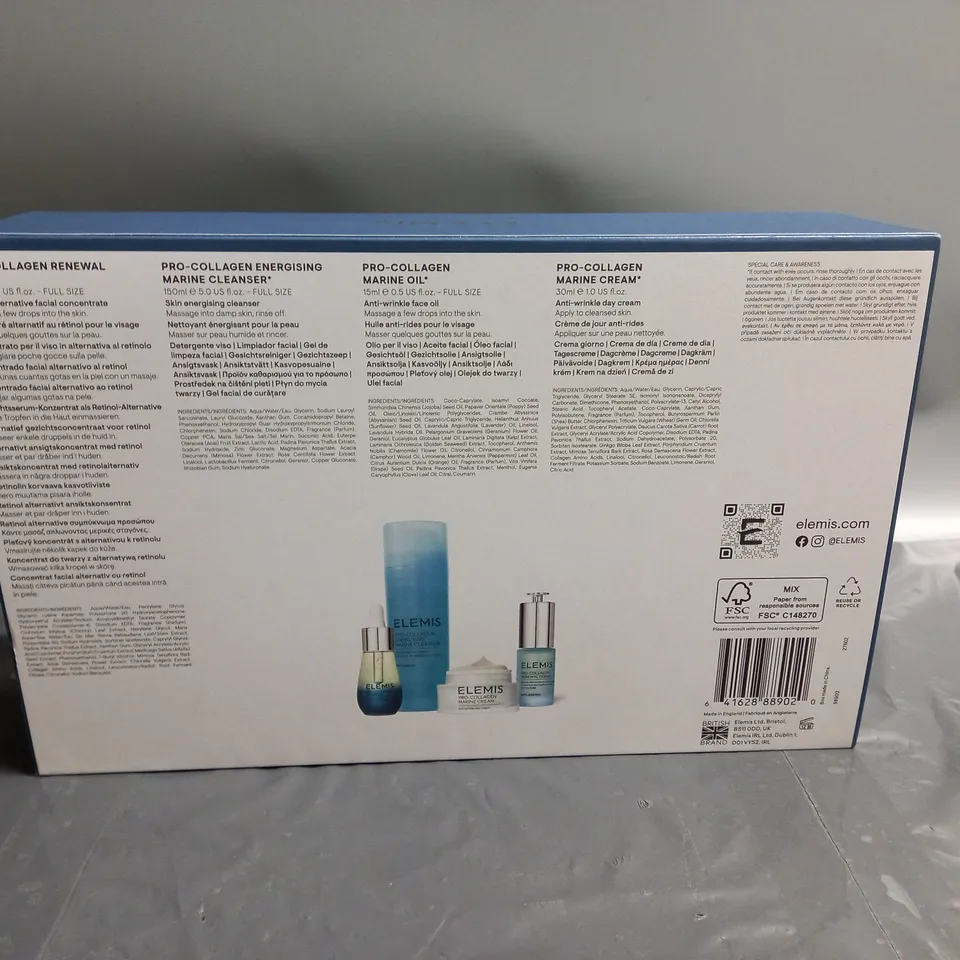 ELEMIS AGE DEFYING BESTSELLERS SET INLCUDING PRO-COLLAGEN MARINE CREAM (30ML), PRO-COLLAGEN MARINE OIL (15ML), PRO-COLLAGEN ENERGISING MARINE CLEANSER (150ML), ETC. 