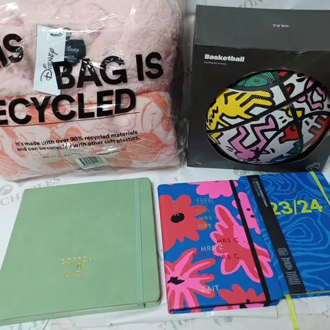 APPROXIMATELY 5 COTTON ON ITEMS INCLUDING THROW, BASKETBALL, NOTEBOOKS