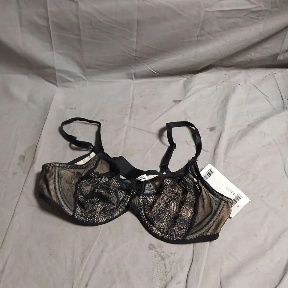 CHANTELLE LACE BRA, UK 38B, BLACK