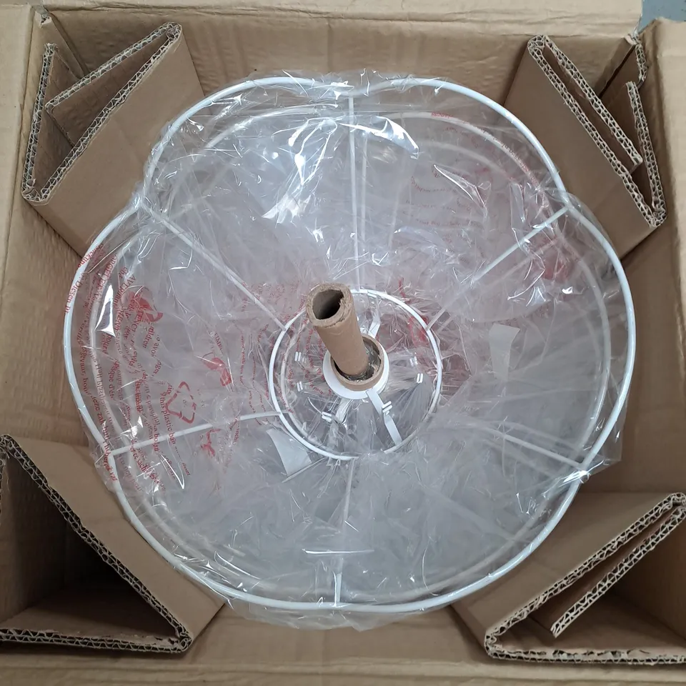 APPROXIMATELY 8 DAR LIGHTING RETRO SHADE RINGSET 14" SHADES ONLY