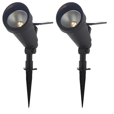 GARDEN REFLECTIONS 2 X MULTI USE AND ADJUSTABLE SOLAR SPOT LIGHTS
