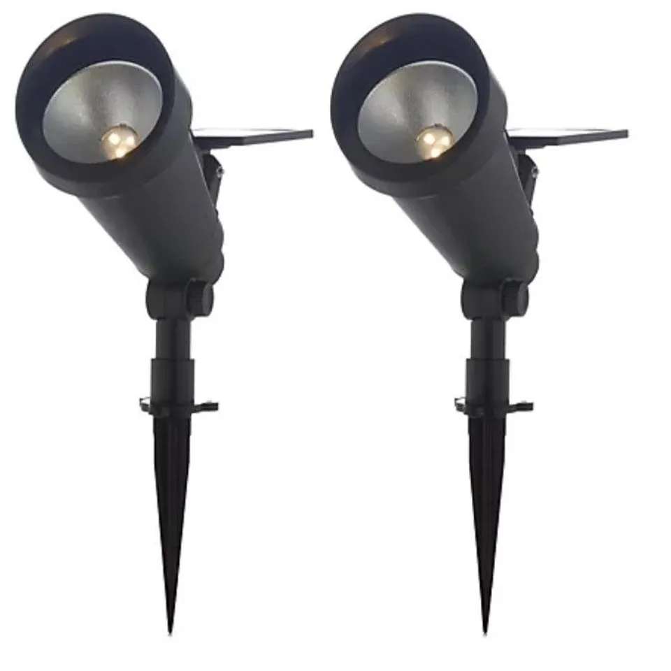 GARDEN REFLECTIONS 2 X MULTI USE AND ADJUSTABLE SOLAR SPOT LIGHTS