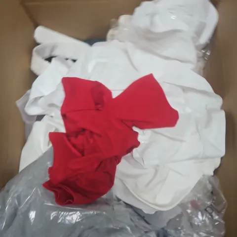 APPROXIMATELY 25 ASSORTED CLOTHING PRODUCTS IN VARIOUS STYLES & SIZES