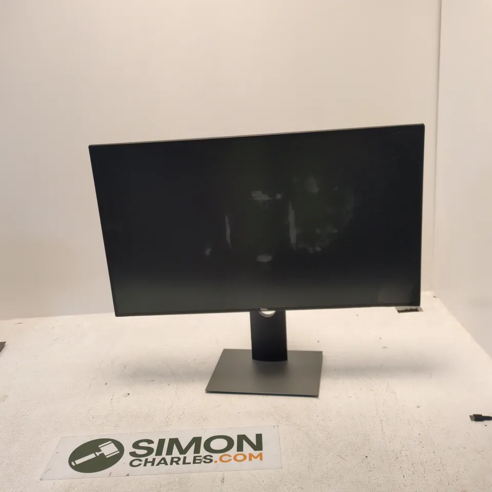 DELL COMPUTER MONITOR WITH HDMI – BLACK, ON STAND SCREEN DAMAGE