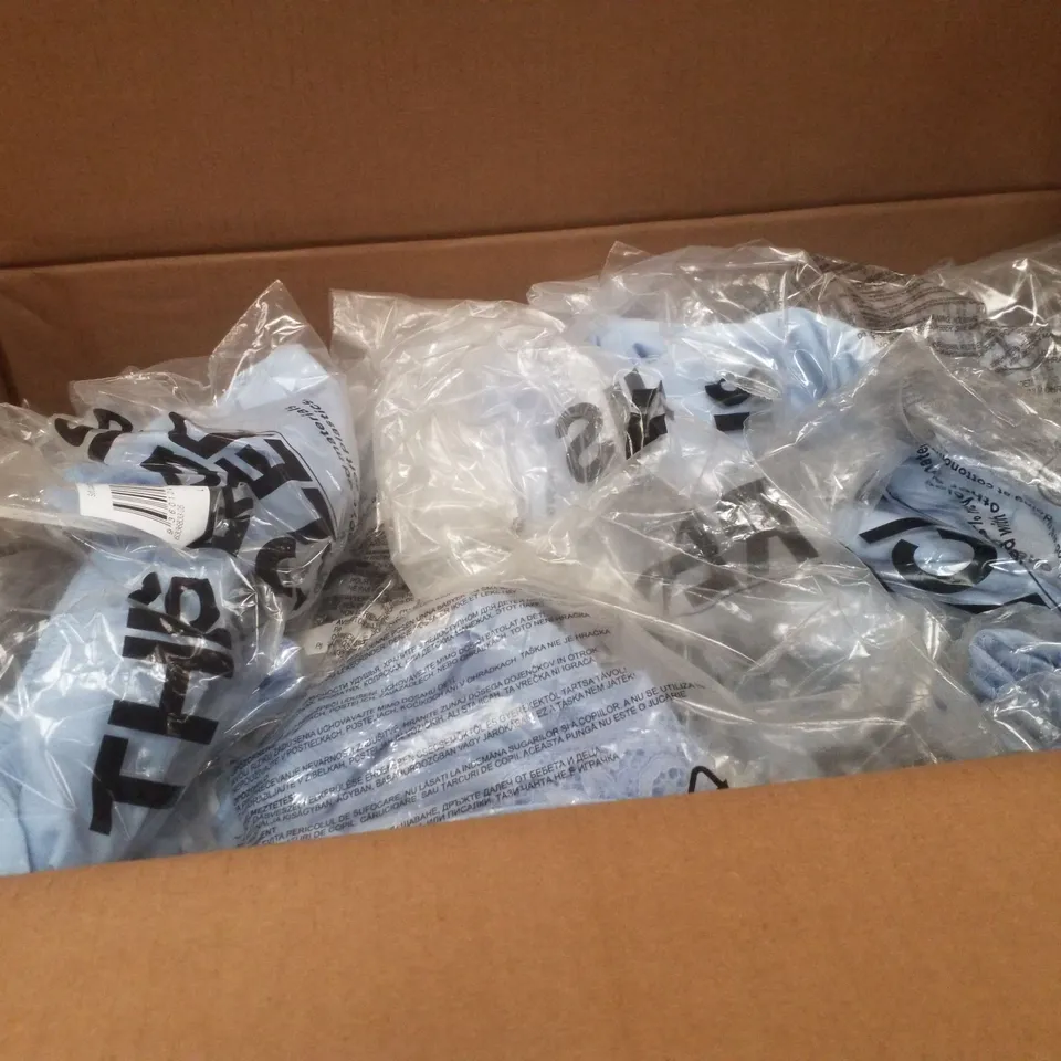 PALLET CONTAINING ASSORTED CLOTHING INCLUDING BIKINI TOPS, TRIM SHORTS & CREW SOCKS