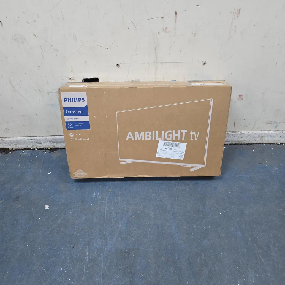 PHILIPS AMBILIGHT TV – 32 INCH – BOXED - DAMAGED SCREEN