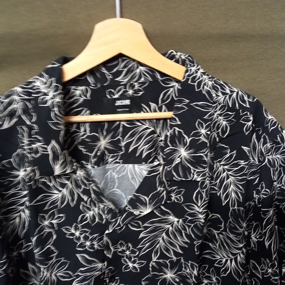 JACAMO ECOVERO SHIRT IN BLACK - 4XL