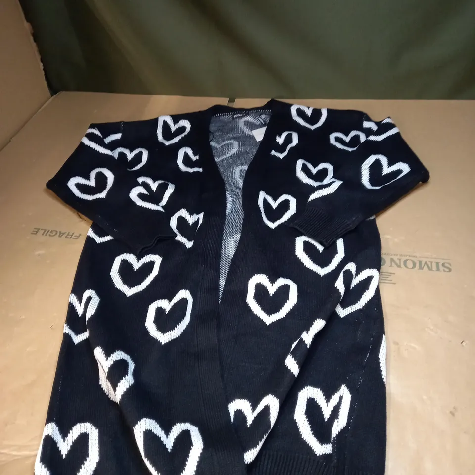 ROMAN AO HEART PATTERN CARDIGAN SIZE 12