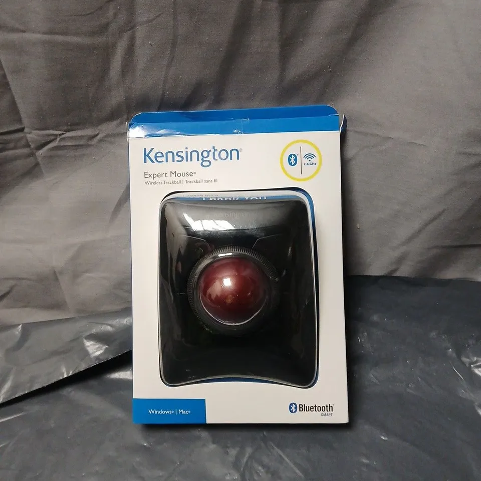 KENSINGTON EXPERT MOUSE WIRELESS TRACKBALL – BOXED (B1706B) SEALED