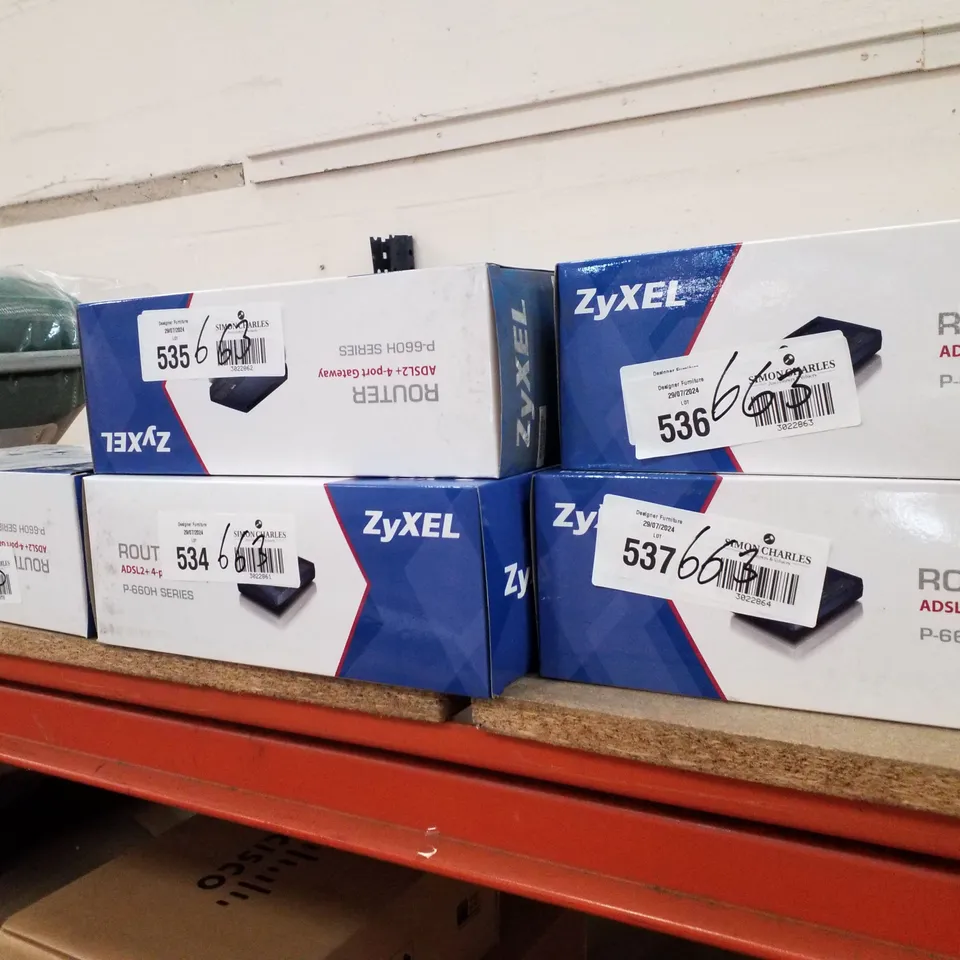 LOT OF 5 BOXED ZYXEL ADSL2+ GATEWAY ROUTER FOR SOHO NETWORKS