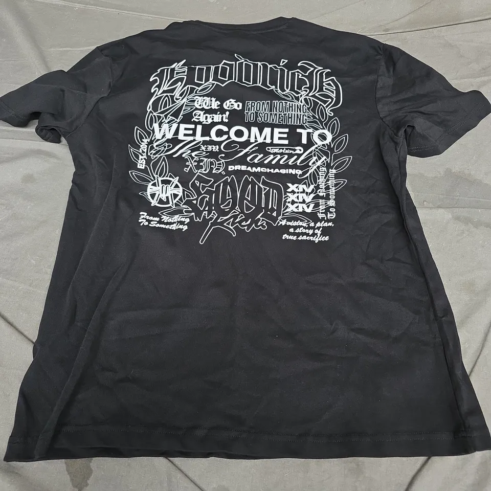 BLOOD YOUTH ASPHALT TEE BLACK, SIZE S – SHORT SLEEVE T‑SHIRT