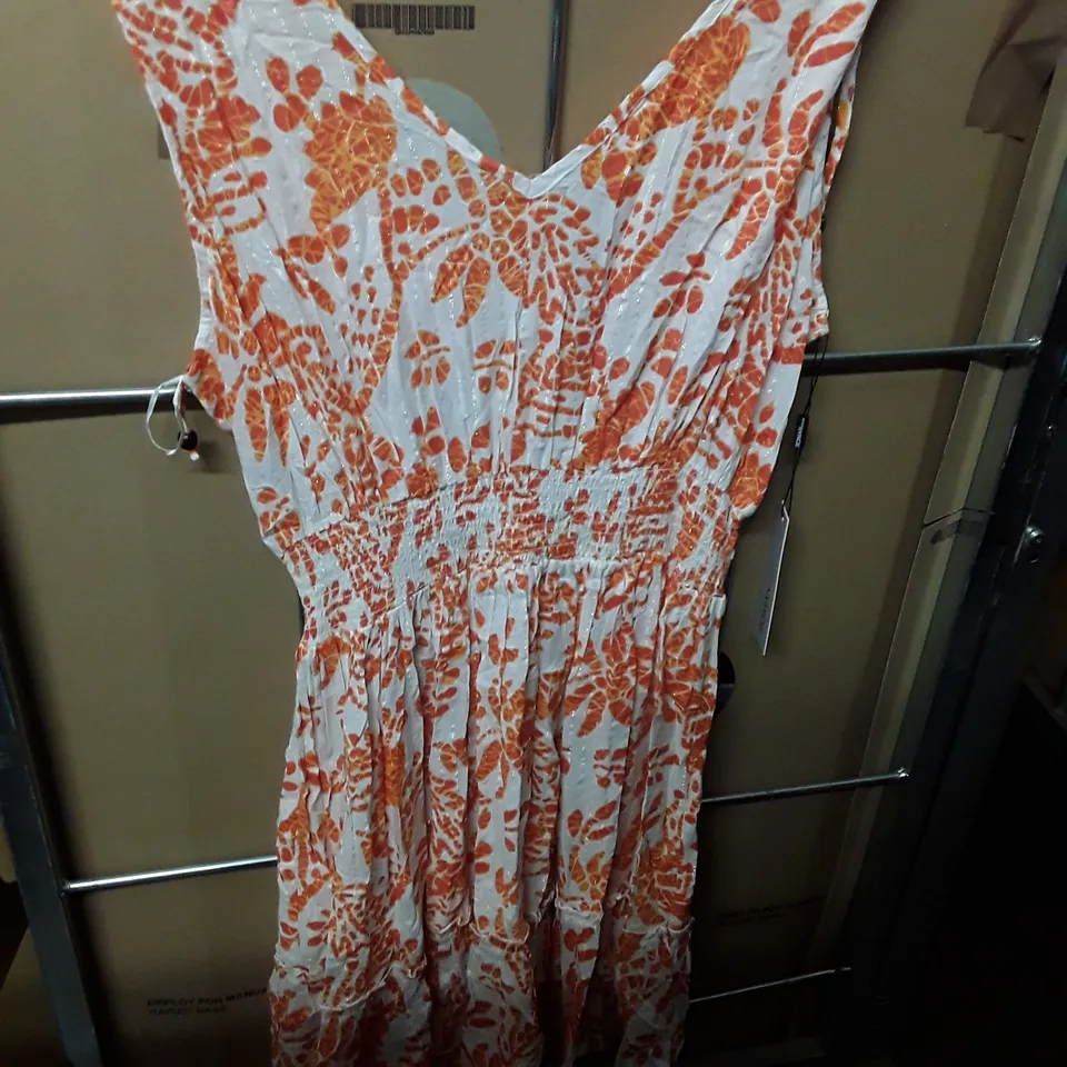 ROMAN SHIRRED FLORAL DRESS - 18