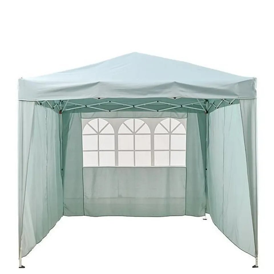 2.5 X 2.5M POP UP GAZEBO WITH 3-PIECE SIDE PANELS - COLLECTION ONLY