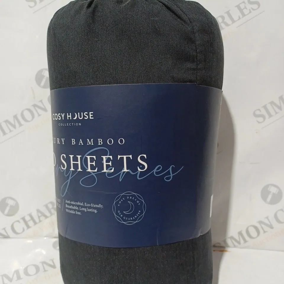 COSY HOUSE LUXURY BAMBOO 4PC BED SHEETS - DOUBLE SIZE