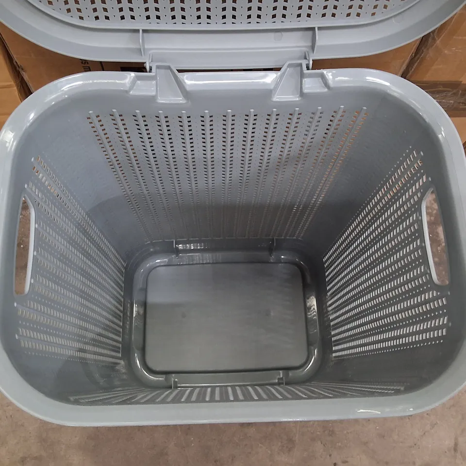 BOXED LOOP 50L LAUNDRY BASKET - GREY