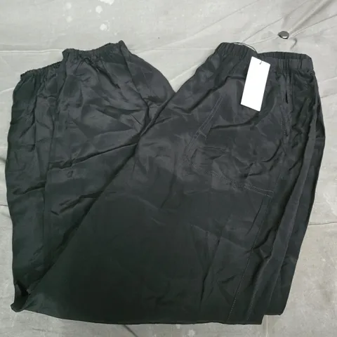 THE WHITE COMPANY SILK CUFFED JOGGER IN BLACK - SIZE 12