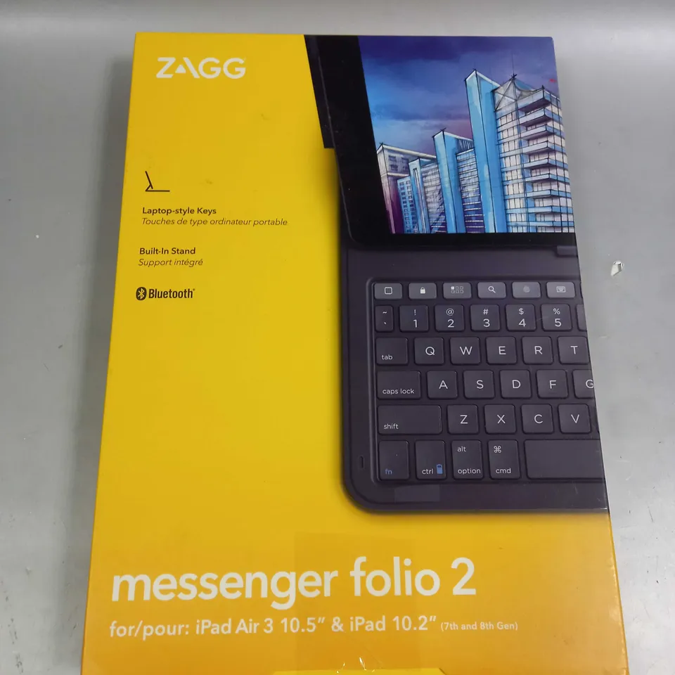 ZAGG KEYBOARD MESSENGER FOLIO 2 CASE FOR APPLE IPAD