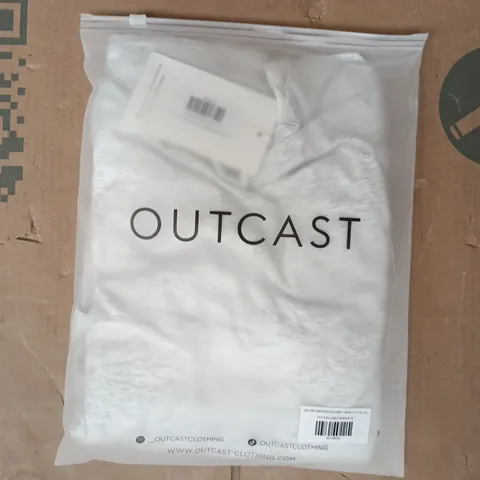 BAGGED OUTCAST SOLARI MINI DRESS IN GREY MARL SIZE MEDIUM