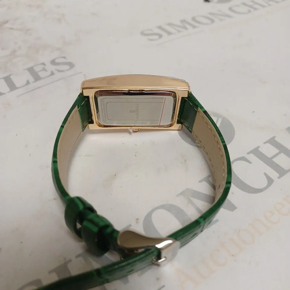 LADIES STOCKWELL WATCH – TEXTURED DIAL WITH SUB DIAL MINUTE HAND – LEATHER STRAP – GIFT BOX INCLUDED