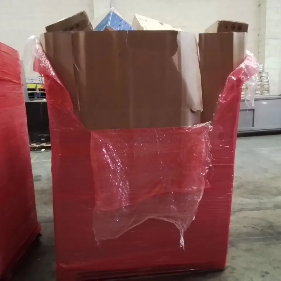 PALLET CONTAINING ASSORTED ITEMS TO INCLUDE: PADDLE BOARD, MULTIFUNCTIONAL FOOD PROCESSOR, TWIST STEPPER, KIDS SCOOTERS, 40" FITNESS TRAMPOLINE ECT