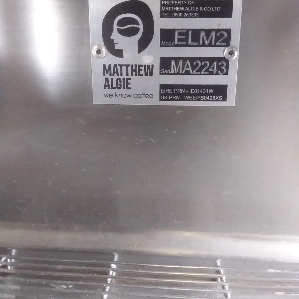 MATTHEW ALGIE ELM2 COFFEE MACHINE 