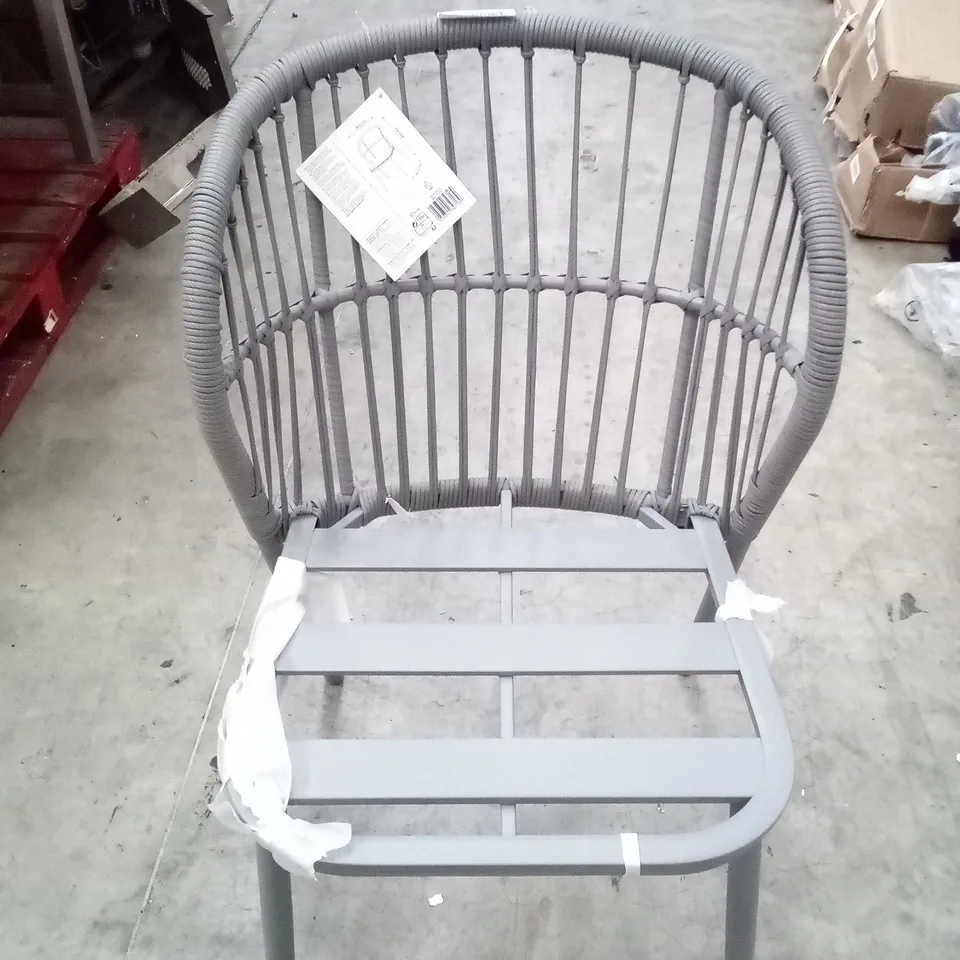 APOLIMA ROPE BISTRO CHAIR - GREY 