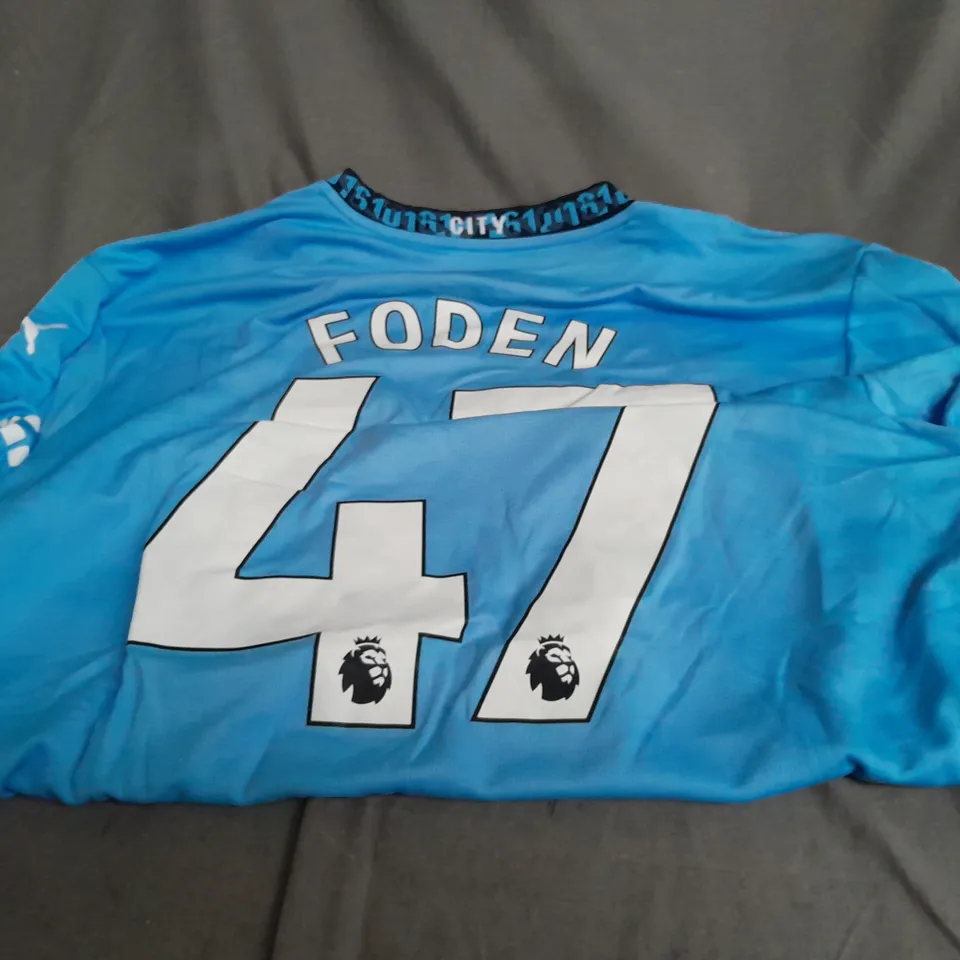 MANCHESTER CITY 47 FODEN PUMA FOOTBALL TOP - 2XL 