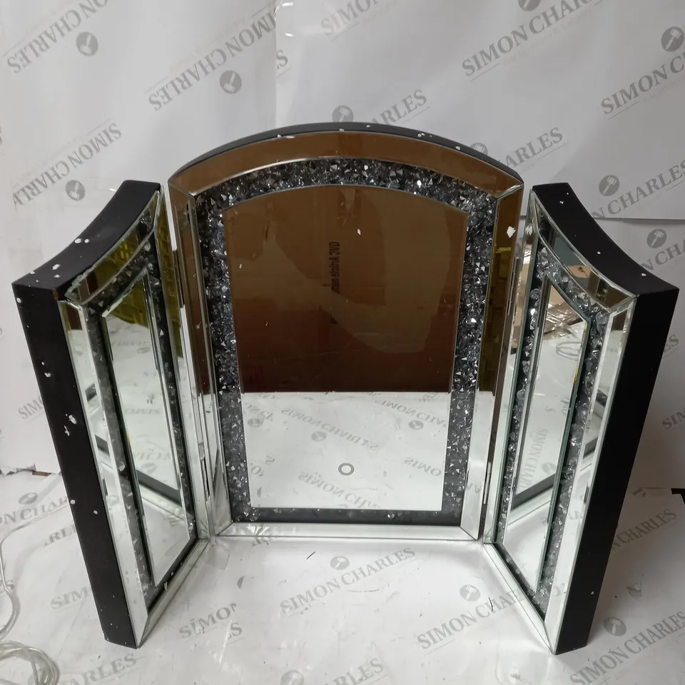 OUTLET JM BY JULIEN CRYSTAL DRESSING TABLE MIRROR (COLLECTION ONLY)