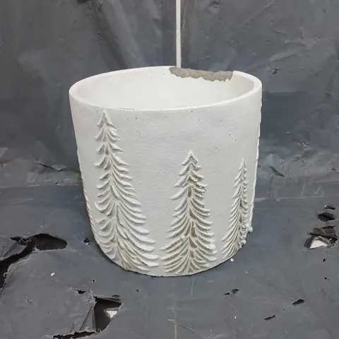 FOREST PLANTER WHITE & GOLD 185X185X170MM