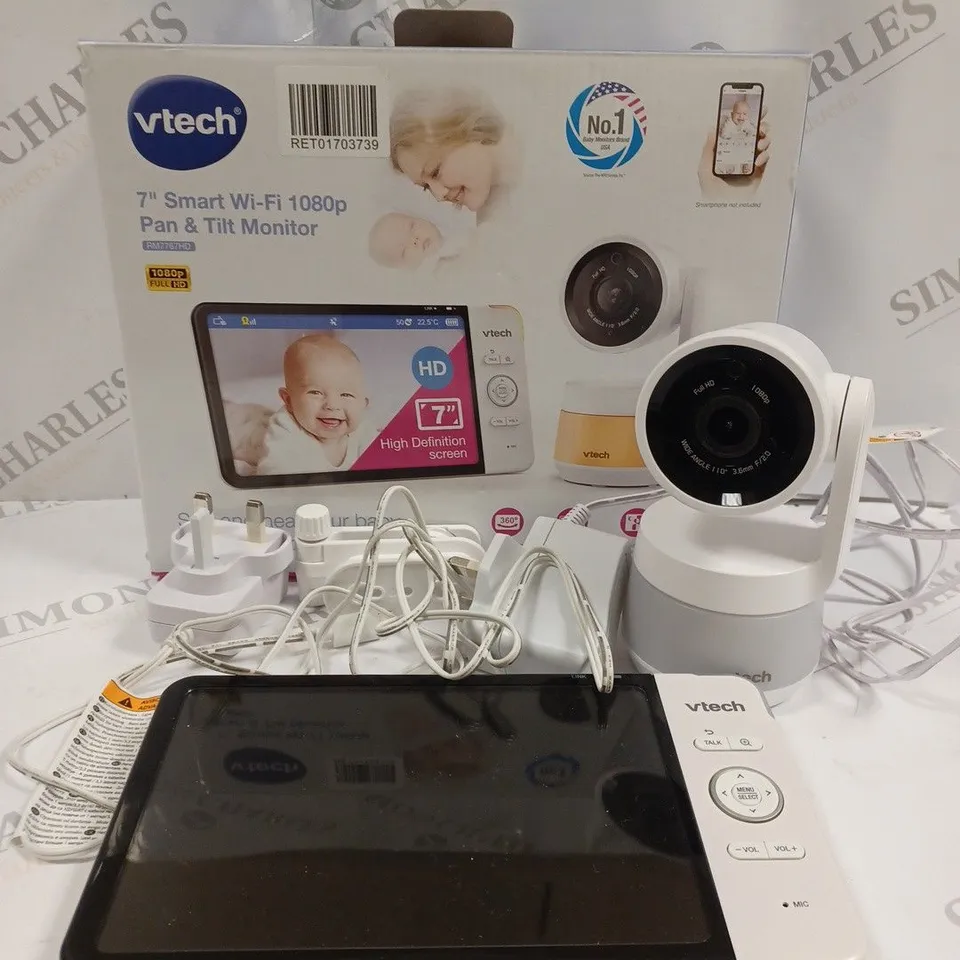 VTECH RM7767HD SMART WI-FI 7" VIDEO BABY MONITOR