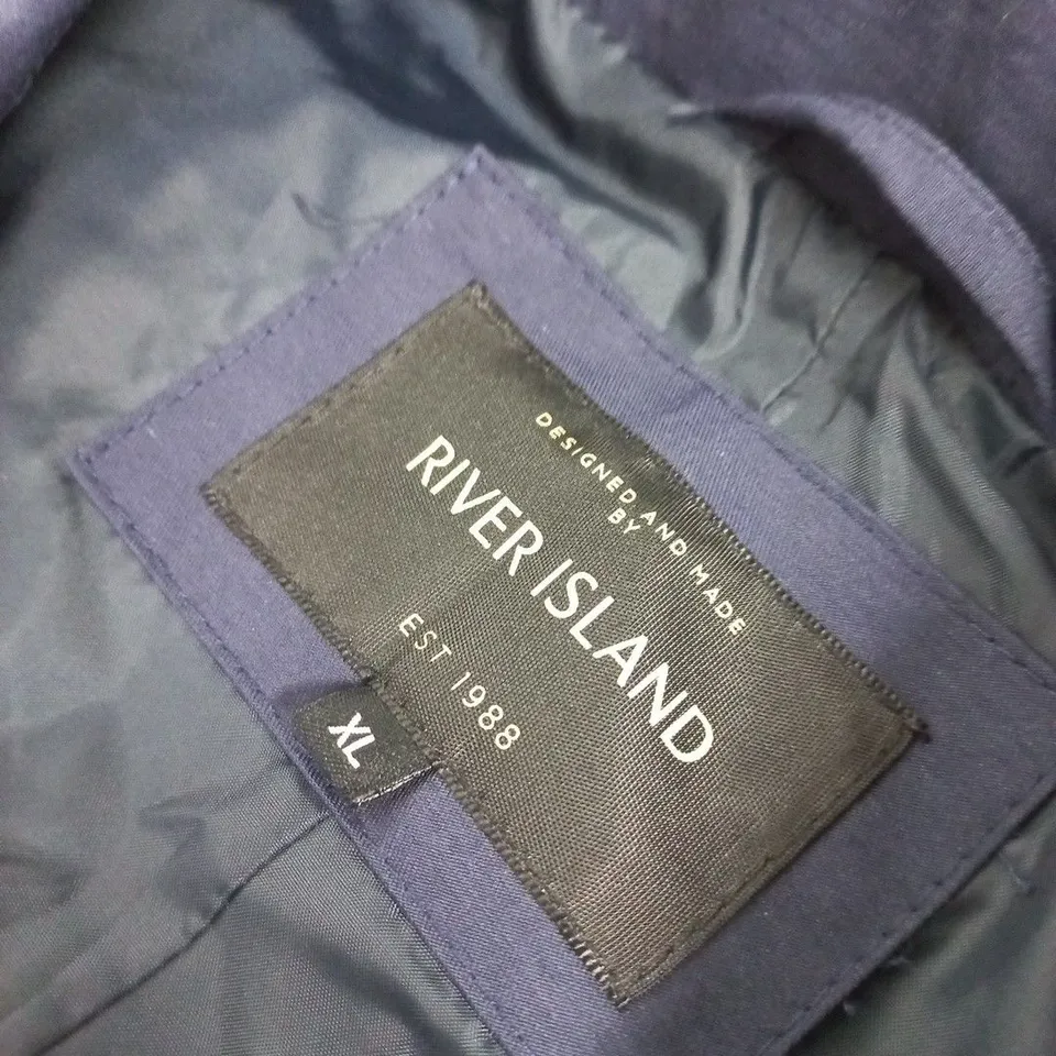 RIVER ISLAND NAVY COAT/JACKET – XL