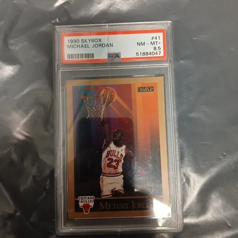 1990 SKYBOX MICHAEL JORDAN BASKETBALL CARD – PSA NM-MT+ 8.5 (CHICAGO BULLS)