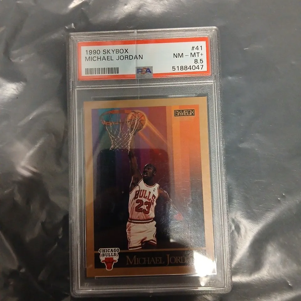 1990 SKYBOX MICHAEL JORDAN BASKETBALL CARD – PSA NM-MT+ 8.5 (CHICAGO BULLS)