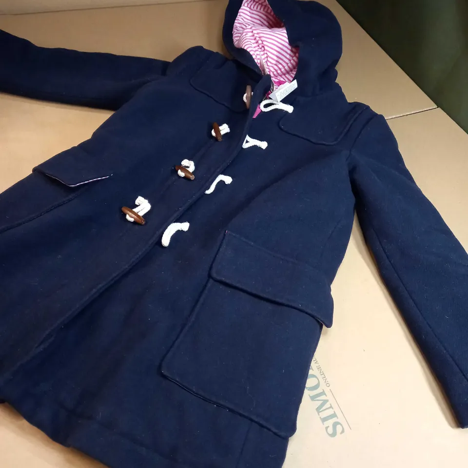 BODEN NAVY TOGGLE DUFFLE COAT - AGE 9/10YRS