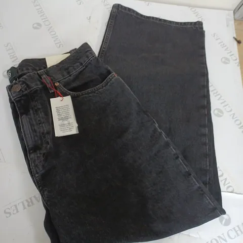 BOG BLACK WIDE LEG DENIM JEANS SIZE 32/30