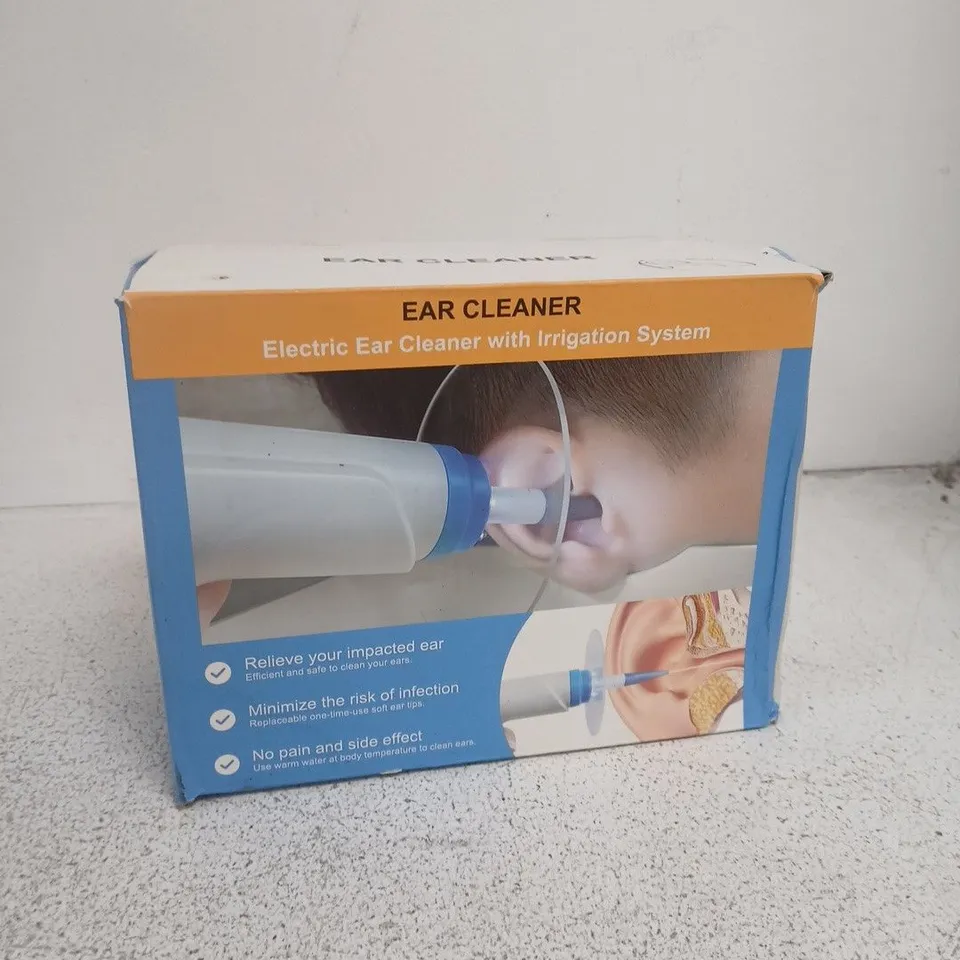 ELECTRIC EAR CLEANER WITH IRRIGATION SYSTEM – BOXED