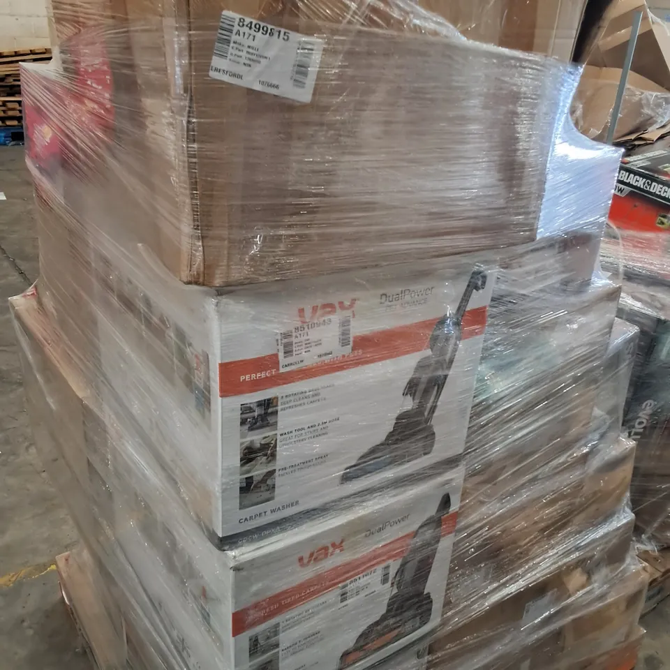 PALLET OF APPROXIMATELY 20 UNPROCESSED RAW RETURN HOUSEHOLD AND ELECTRICAL GOODS TO INCLUDE;