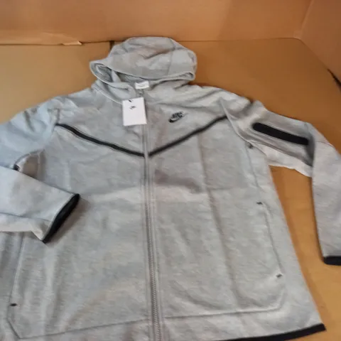 NIKE KIDS ZIP THROUGH GREY HOODIE - XL+