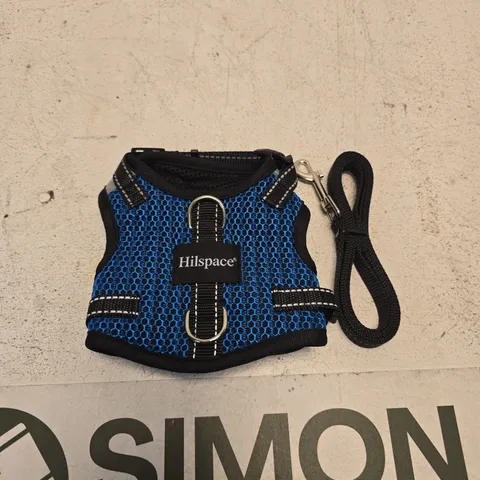 HILSPACE DOG HARNESS – BLUE MESH WITH LEASH