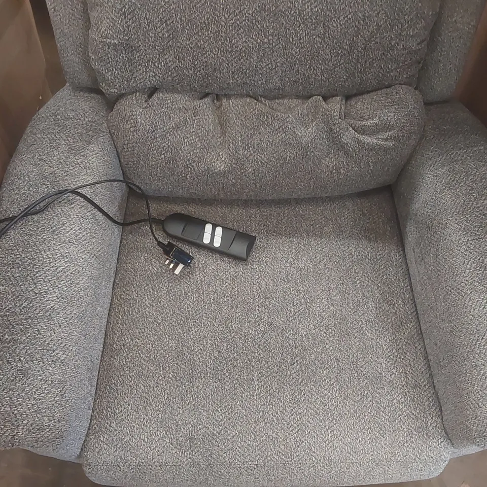 DESIGNER FABRIC UPHOLSTERED ELECTRIC RECLINING ARMCHAIR