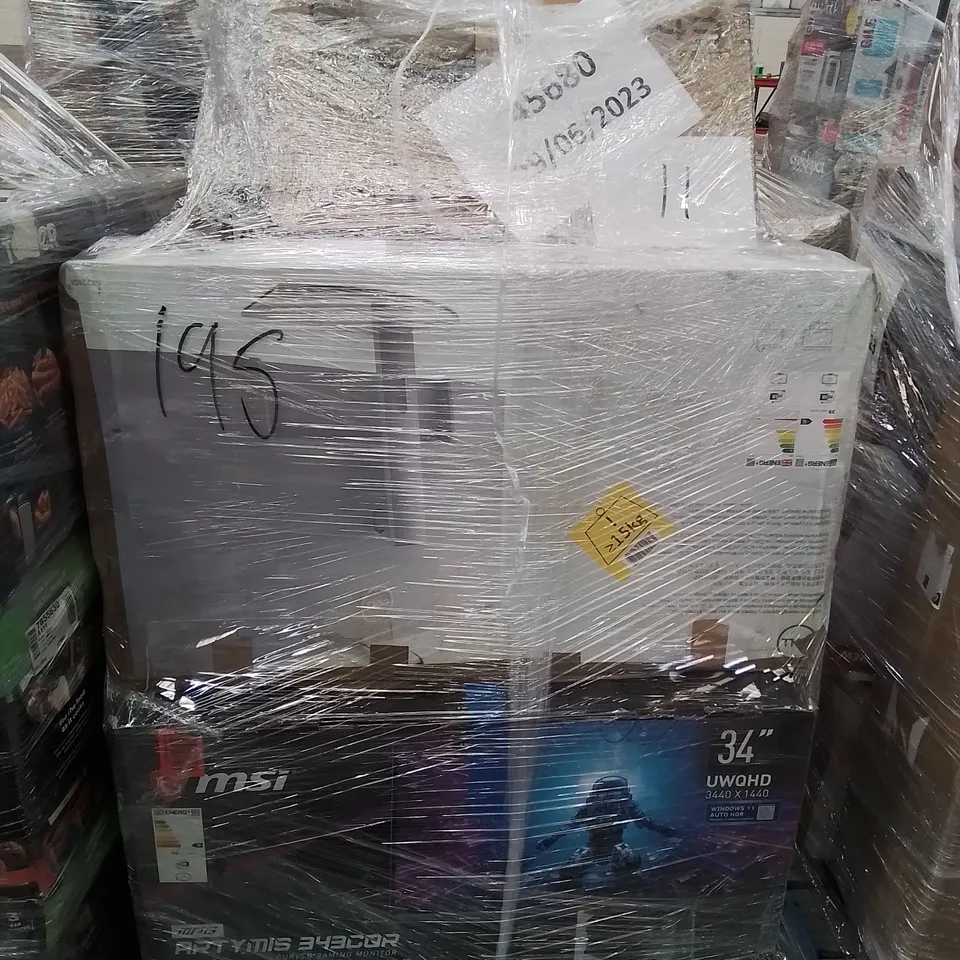 PALLET OF APPROXIMATELY 17 ASSORTED MONTORS