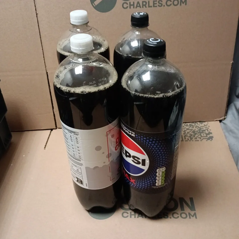 TOTE OF APPROXIMATELY 10 ASSORTED FOOD/DRINK ITEMS TO INCLUDE PEPSI MAX 2L, DIET COLA 2L, CHOCOLATE PEANUTS ETC