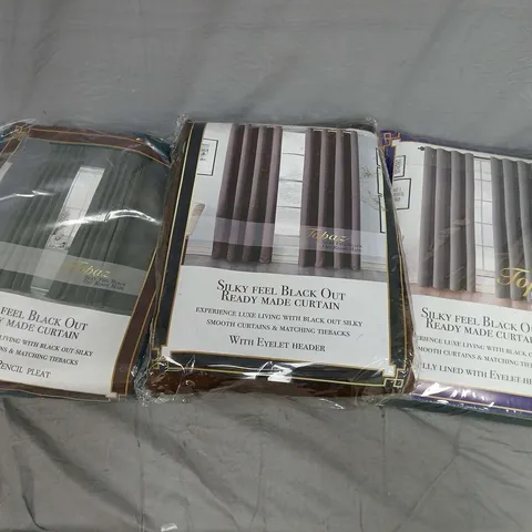 BOX OF APPROXIMATELY 5 ASSORTED CURTAINS IN VARIOUS COLOURS, STYLES AND SIZES