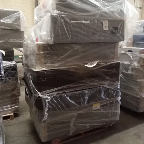 PALLET OF ASSORTED QUALITY DESIGNER DIVAN BASES // SIZES AND COLOURS VARY